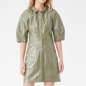 Rebecca Taylor Vegan Patent Leather Dress
